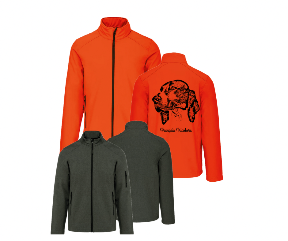 Veste Softshell Français Tricolore