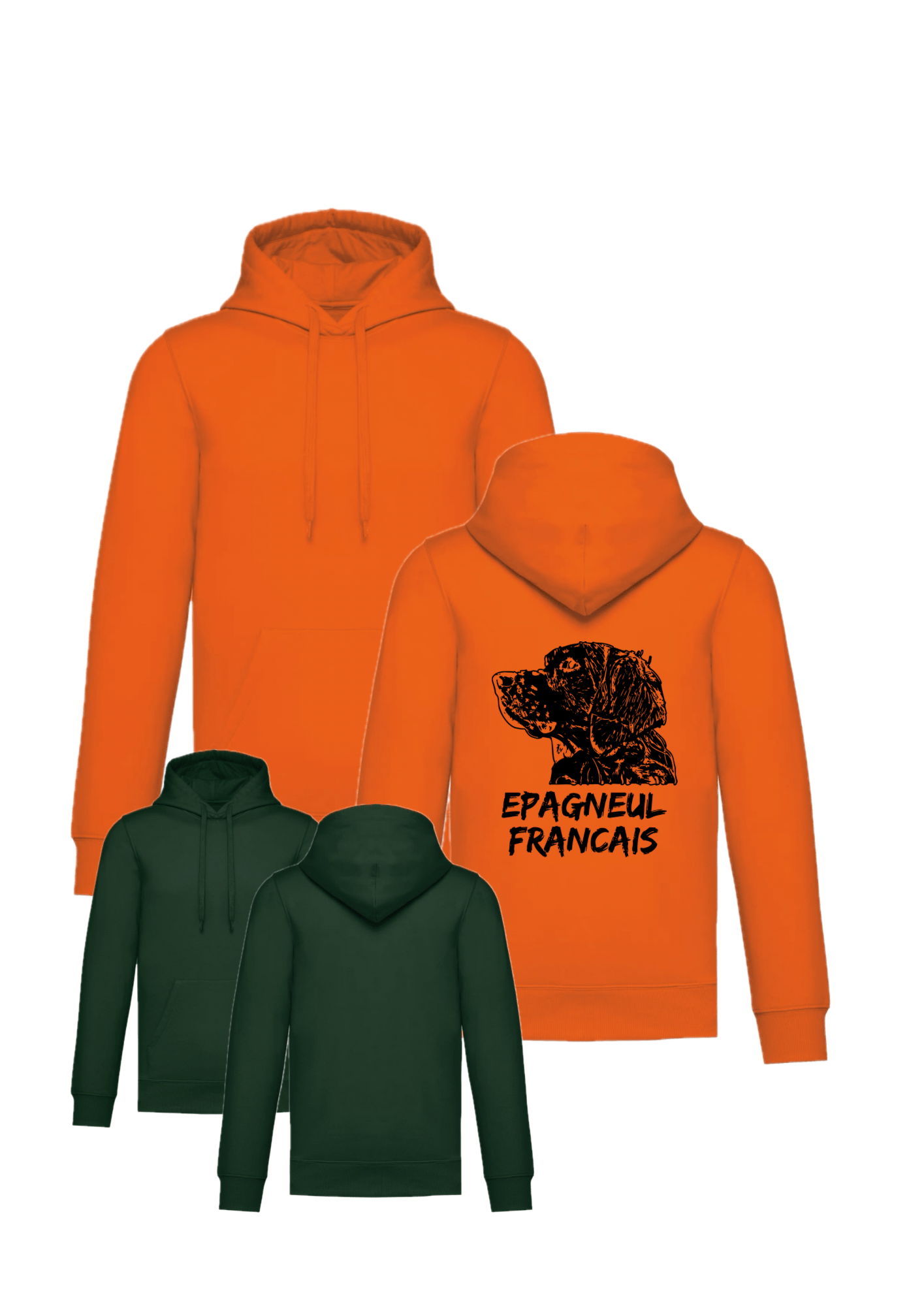 Sweat à capuche Epagneul Français